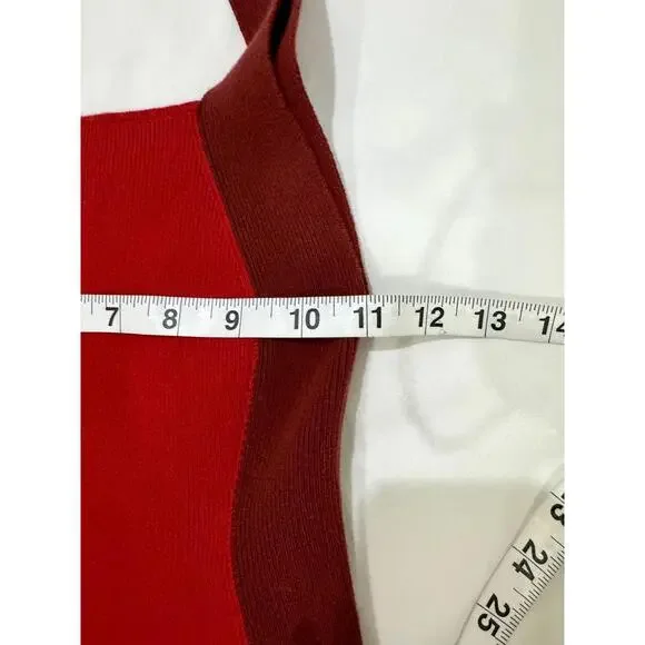 Solid & Striped The Marissa Red Colorblock Bodycon Mini Short Dress- Size Small - Picture 6 of 9